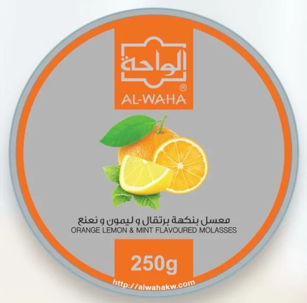 معسل الواحة برتقال ليمون ونعنع