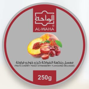 معسل الواحة فواكة كرز وخوخ وفراولة