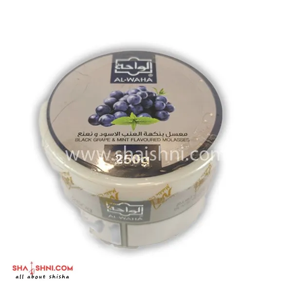 معسل الواحة عنب اسود ونعنع