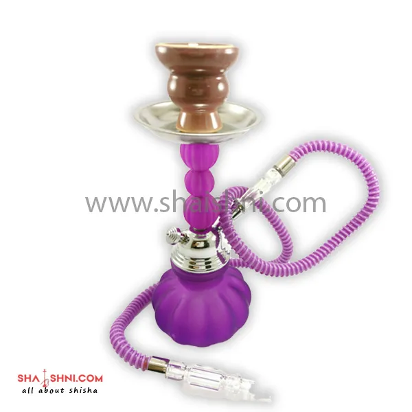 شيشة الواحة زجاج بنفسجي صغيره