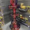 شيشة الواحة زجاج لون أحمر غامق لمعة