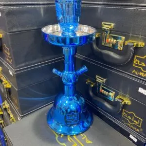 img_0846 شيشة الواحة زجاج لون أزرق لمعة 1
