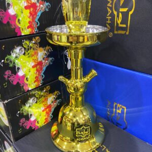 شيشة الواحة زجاج لون ذهبي لمعة