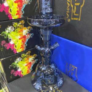 img_0857 شيشة الواحة زجاج لون سماوي لمعة