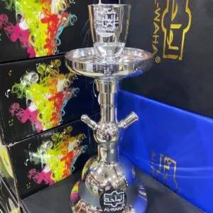 img_0858 شيشة الواحة زجاج لون فضي لمعة