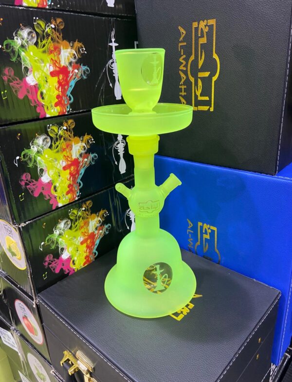 شيشة الواحة زجاج لون فسفوري