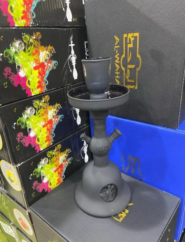 شيشة الواحة زجاج لون أسود