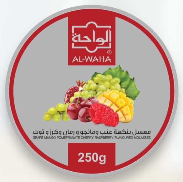 معسل الواحة عنب و مانجو و رومان و كرز وتوت