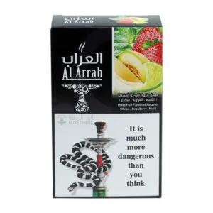 معسل العراب بنكهة الفواكة المشكلة (الشمام + الفراولة + النعناع)